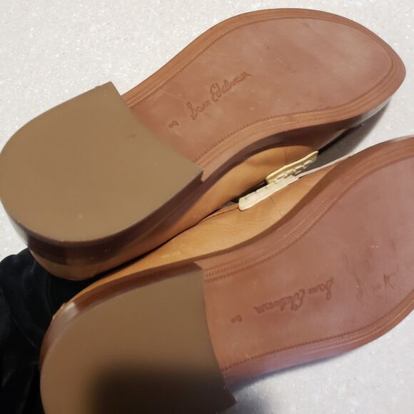 SAM EDELMAN NEW YORK Shoes Womens 8M Beige Horse Bit Cammi Kiltie Almond Loafers - Picture 10 of 12